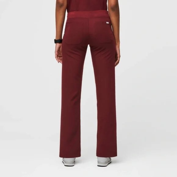Figs Women's Burgundy Pants - Picture 2 of 9